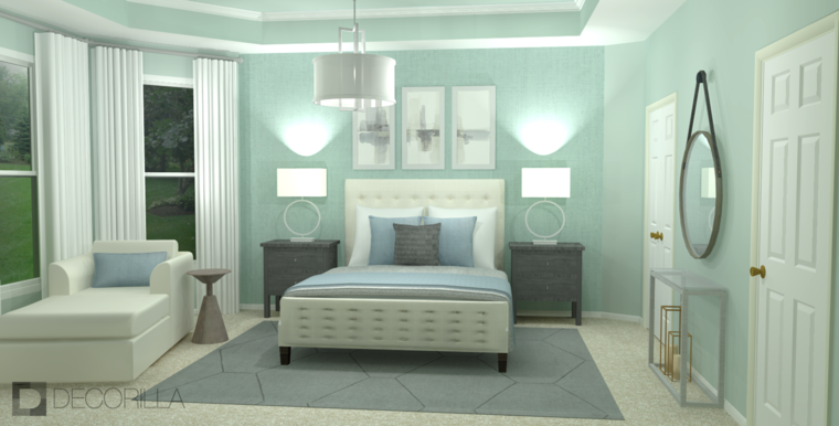 Diseño en línea Dormitorio Transitional por Amber K. miniatura