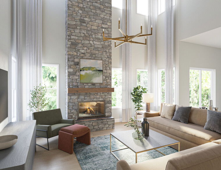 Online design Traditional Living Room by Maria M. thumbnail