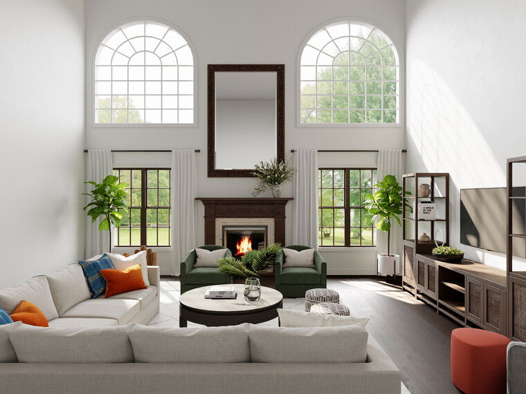 Online design Eclectic Living Room by Drew F. thumbnail