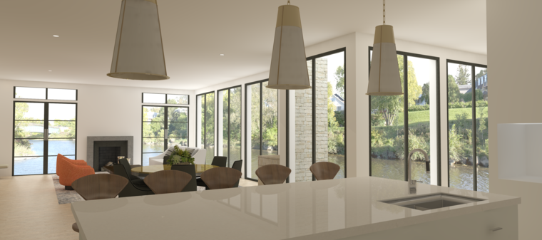 Diseño en línea Comedor/Sala Contemporánea por Theresa W. miniatura