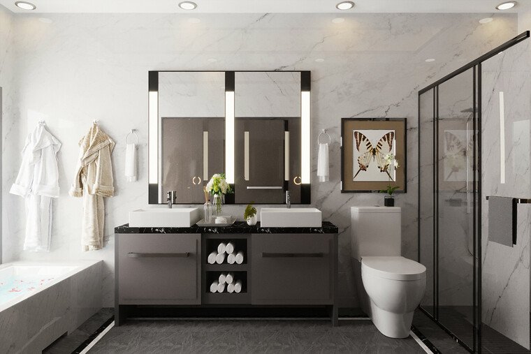 Online design Modern Bathroom by Gilang R. thumbnail