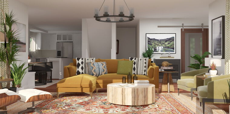 Online design Eclectic Living Room by Briah G. thumbnail