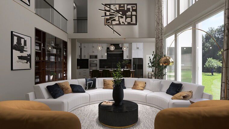 Online design Contemporary Living Room by Sierra G. thumbnail