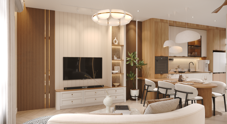 Online design Contemporary Combined Living/Dining by Alice H. thumbnail