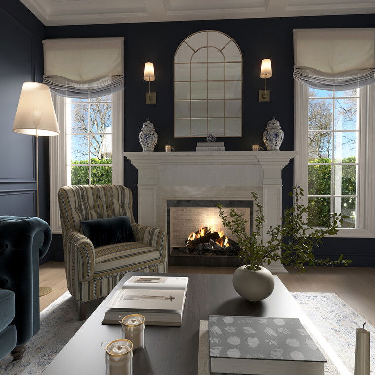 Online design Traditional Living Room by Nathalie I. thumbnail