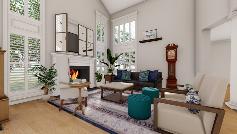 Online design Traditional Living Room by Picharat A. thumbnail