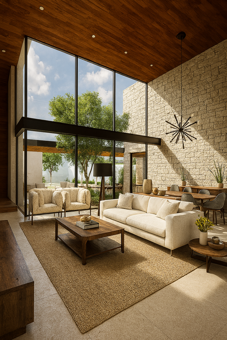 Online design Contemporary Combined Living/Dining by Marlene R. thumbnail