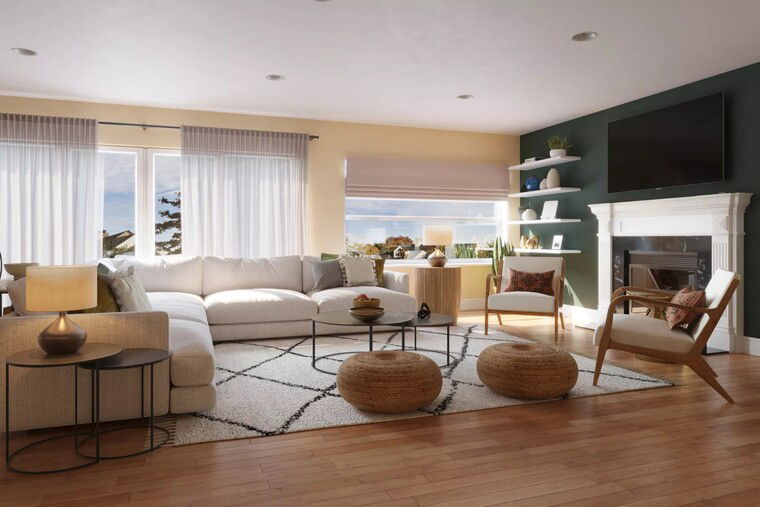 Online design Modern Living Room by Liliana S. thumbnail