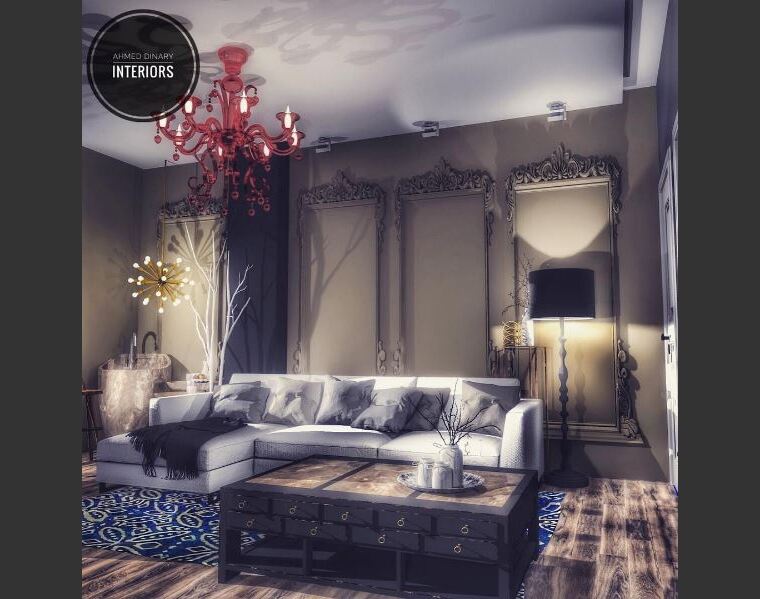 Online design Contemporary Living Room by Ahmed E. thumbnail