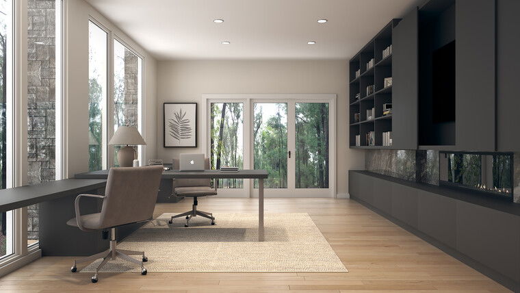 Online design Contemporary Home Office by Iulia B. thumbnail