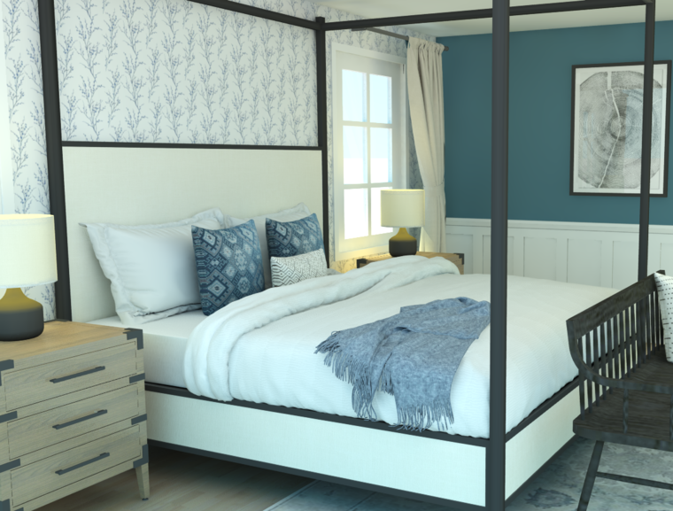 Online design Transitional Bedroom by Jillian M. thumbnail