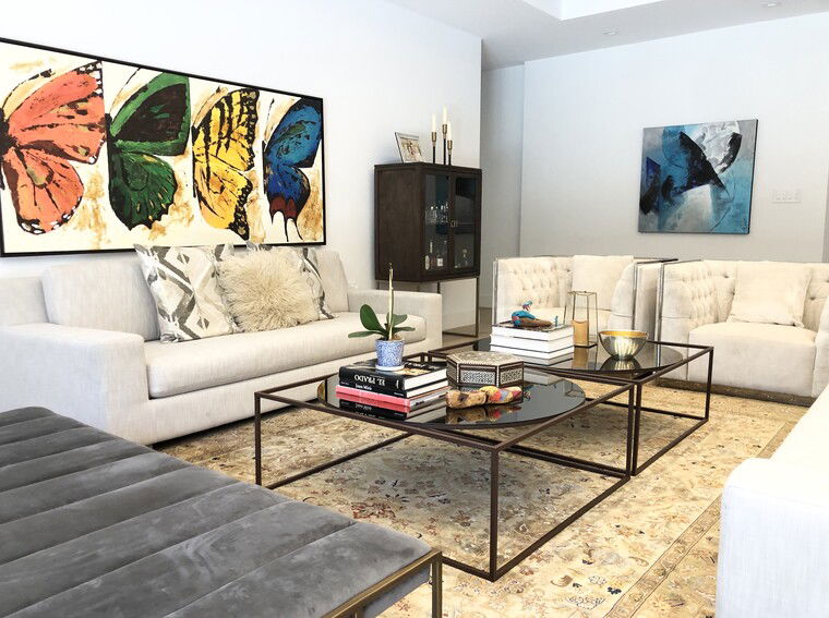 Diseño en línea Sala de Estar Transicional por Marcela O. miniatura