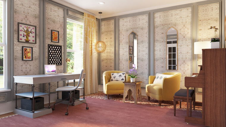 Online design Eclectic Home Office by Christine M. thumbnail