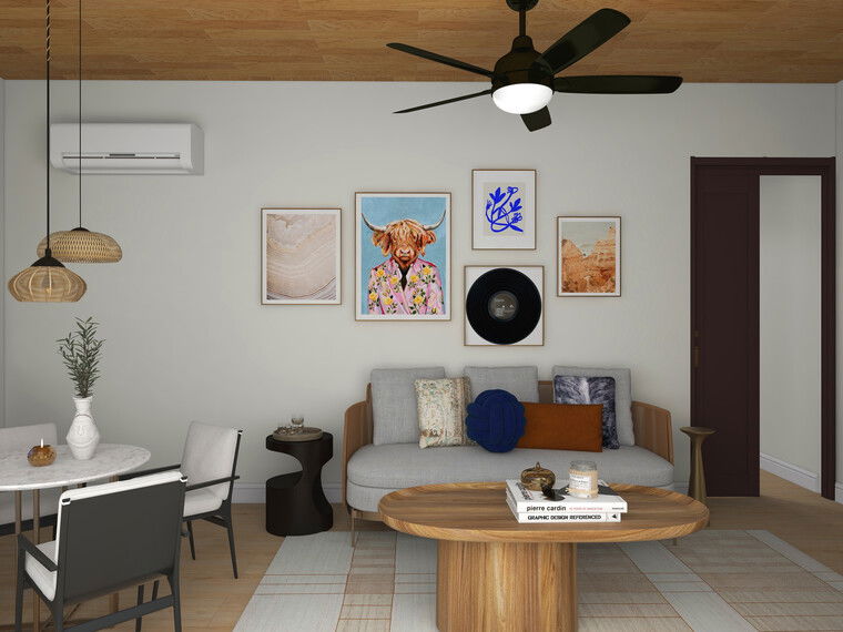 Diseño en línea Sala/Comedor Ecléctico Combinado por Laura S. miniatura