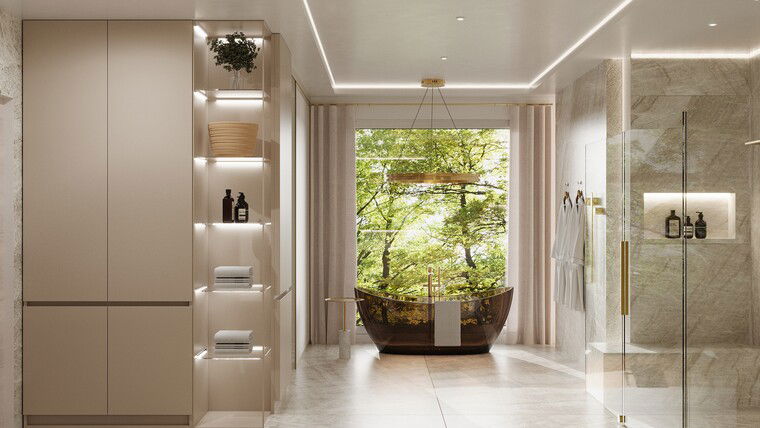 Online design Contemporary Bathroom by Erika F. thumbnail