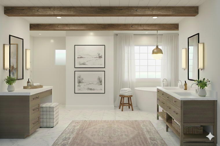 Online design Transitional Bathroom by Lauren K. thumbnail