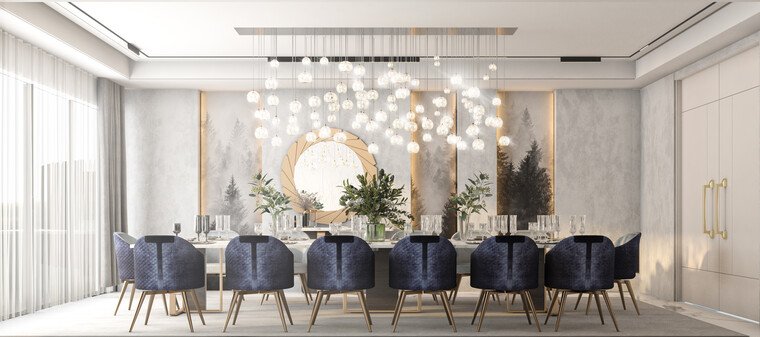 Online design Glamorous Dining Room by Zahra M. thumbnail