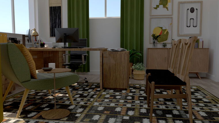 Diseño en línea Eclectic Home Office por Eleni M. miniatura