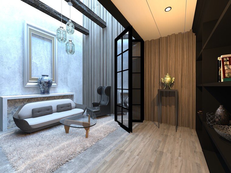 Online design Transitional Living Room by Vasant L. thumbnail