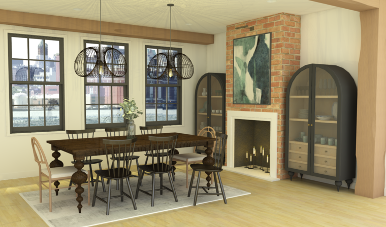 Online design Transitional Dining Room by Jillian M. thumbnail