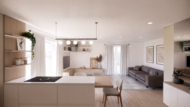 Online design Contemporary Combined Living/Dining by Francesca B. thumbnail