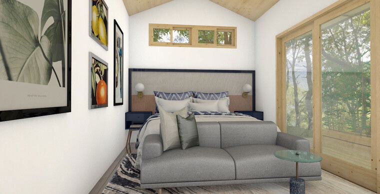 Diseño en línea de dormitorio contemporáneo por Albert O. miniatura