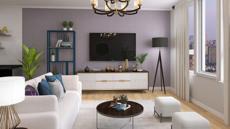 Diseño en línea Sala Glamurosa por Ivonne O. miniatura
