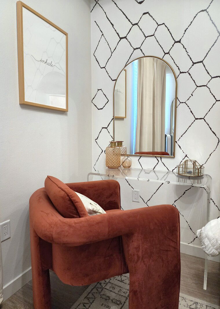 Diseño en línea Dormitorio Contemporáneo por Shameika B. miniatura