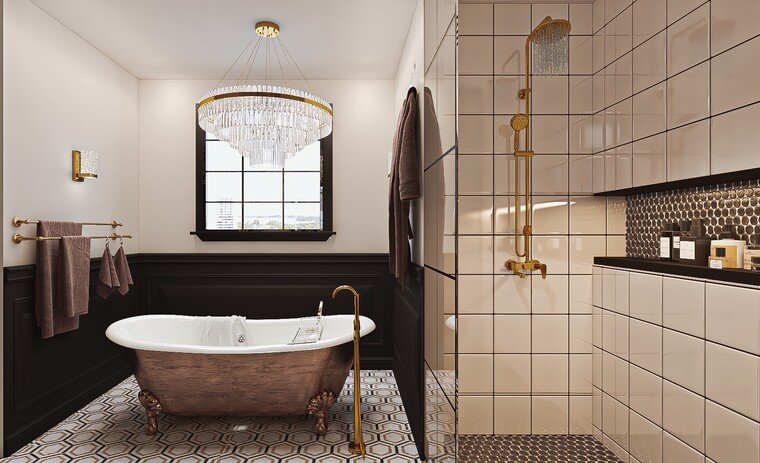 Online design Glamorous Bathroom by Sahar M. thumbnail