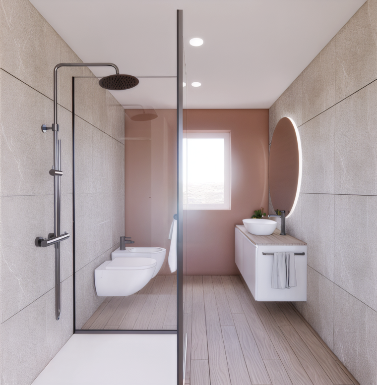 Online design Modern Bathroom by Francesca B. thumbnail