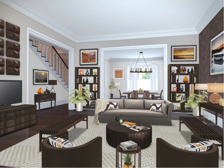 Online design Transitional Living Room by Susan V. thumbnail