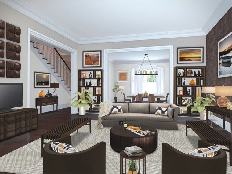 Online design Transitional Living Room by Susan V. thumbnail