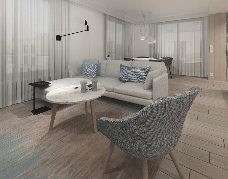 Online design Traditional Living Room by Agata M. thumbnail