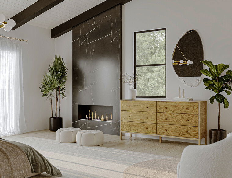 Diseño en línea de dormitorio moderno por Sharné L. miniatura