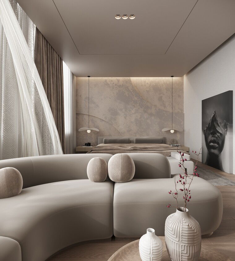 Online design Contemporary Bedroom by Pateniah M. thumbnail