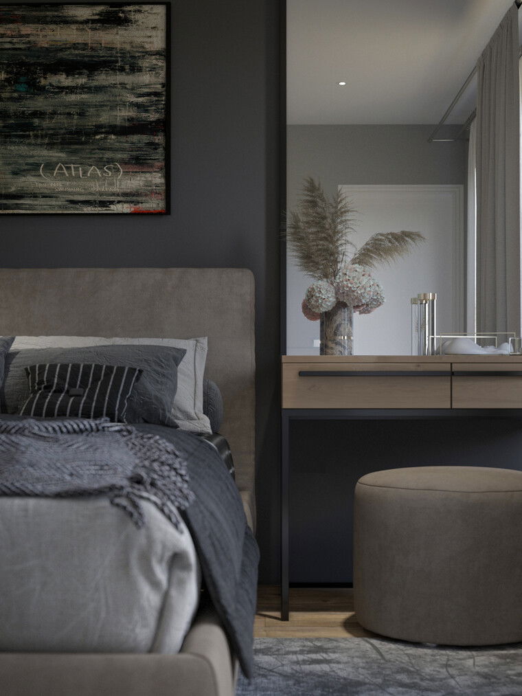 Diseño en línea Dormitorio Contemporáneo por Nada M. thumbnail