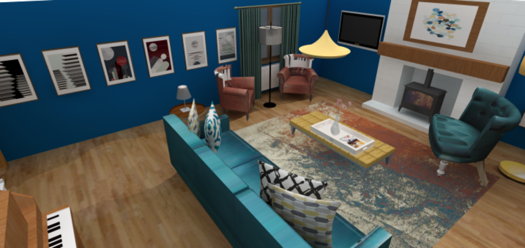 Online design Eclectic Living Room by Tamna E. thumbnail