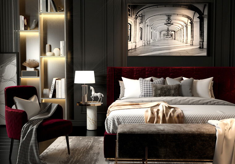 Online design Contemporary Bedroom by Mena H. thumbnail