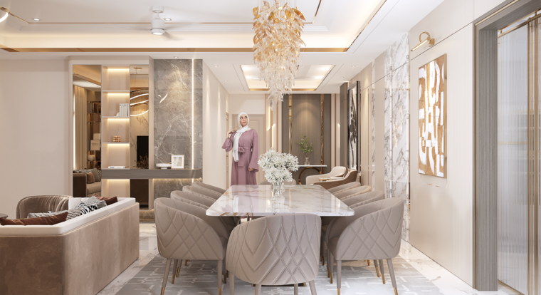 Online design Contemporary Combined Living/Dining by Alice H. thumbnail