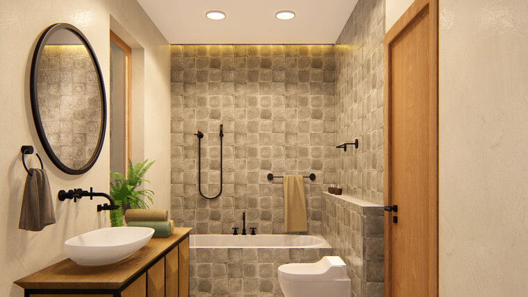 Online design Transitional Bathroom by Jovanka V. thumbnail