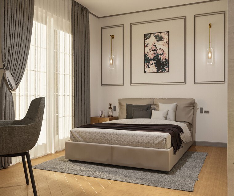 Online design Glamorous Bedroom by Edison X. thumbnail