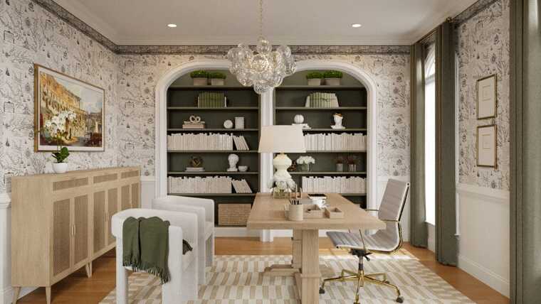 Online design Transitional Home Office by Rachel H. thumbnail