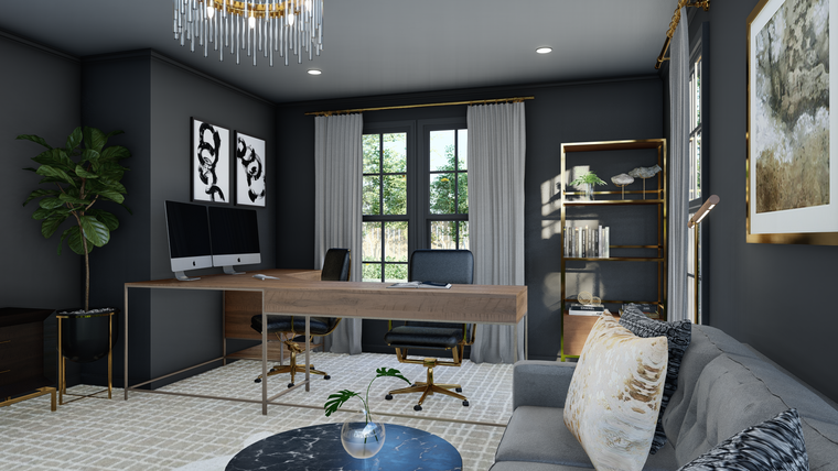 Online design Glamorous Home Office by Picharat A.  thumbnail