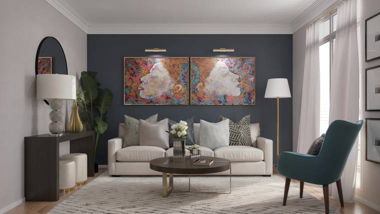 Online design Glamorous Living Room by Carine C. thumbnail