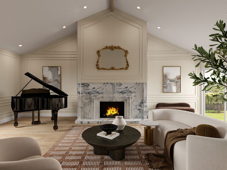 Diseño en línea Sala de Estar Moderna por Shameika B. miniatura