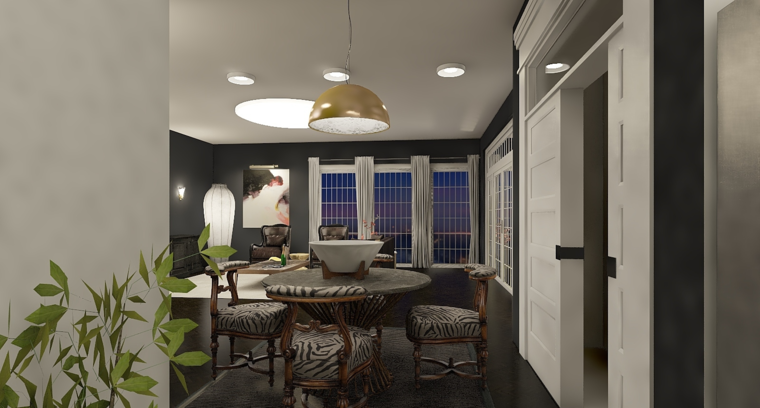 Online design Glamorous Combined Living/Dining by Mary B. thumbnail