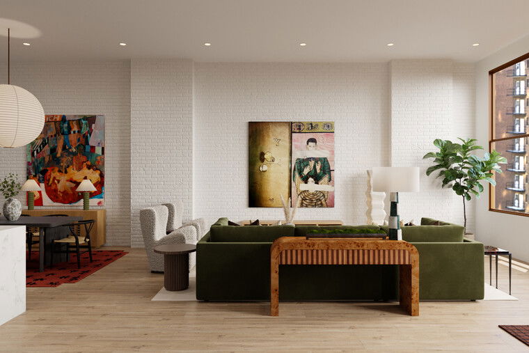 Online design Contemporary Combined Living/Dining by Casey H. thumbnail