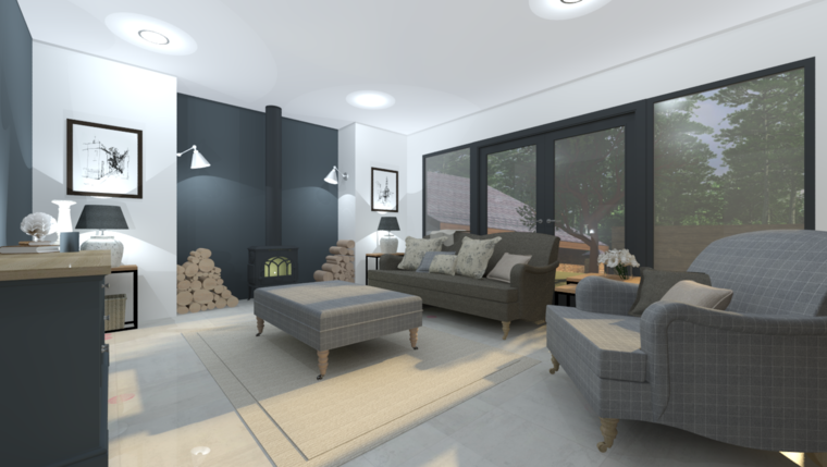 Online design Contemporary Living Room by Leah M. thumbnail