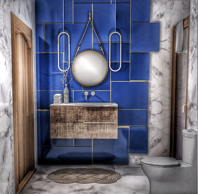 Diseño en línea de baño glamuroso por Ahmed E. miniatura