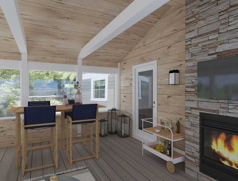 Diseño en línea Patio Contemporáneo por Vale G. miniatura